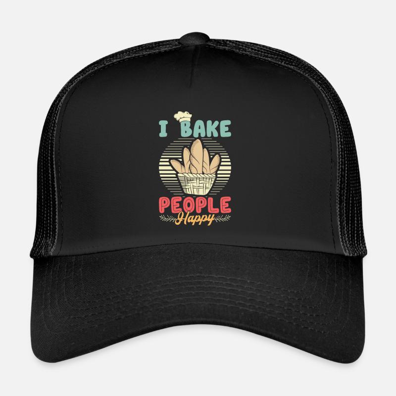 I bake people happy baking lovers Trucker Cap