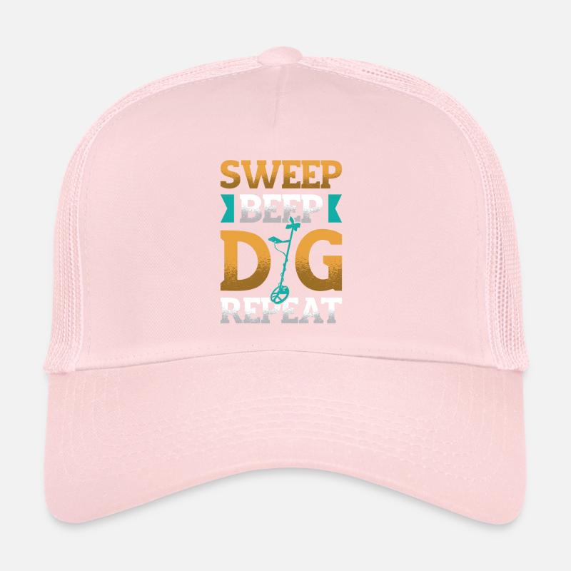 Sweep Beep Dig Repeat Schatzsuche Metall Trucker Cap