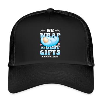 We wrap the best gifts - Trucker Cap - black/black - Front