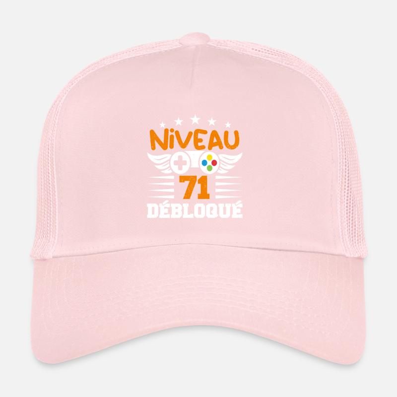 Niveau 71 débloqué - idée cadeau anniversaire Casquette trucker 