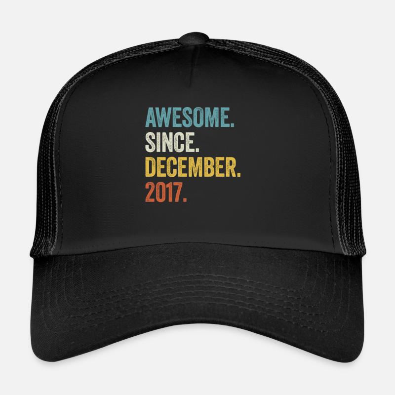 5 Years Old Awesome Since December 2017 5th Trucker Cap