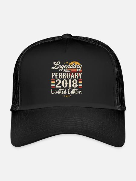 Legendary Since February 2018 | Limited Edition - Casquette trucker  - noir/noir - Devant