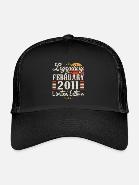 Legendary Since February 2011 | Limited Edition - Trucker Cap - black/black - Front