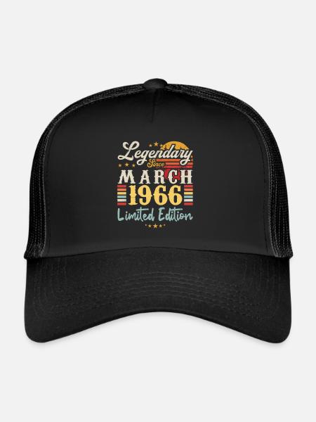 Legendary Since March 1966 - Limited Edition - Casquette trucker  - noir/noir - Devant