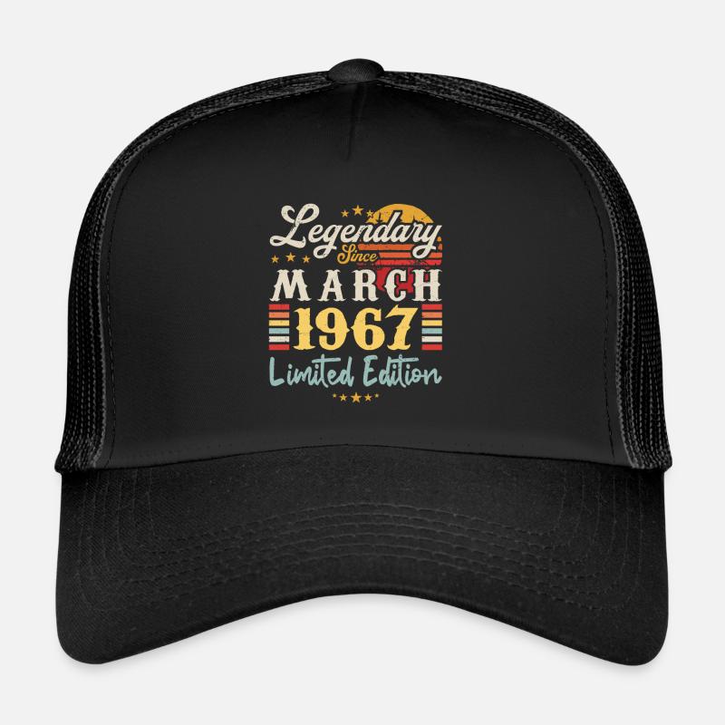 Legendary Since March 1967 - Limited Edition - Casquette trucker - noir/noir