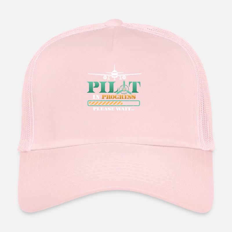 Pilot in progress, please wait, aircraft training Trucker Cap