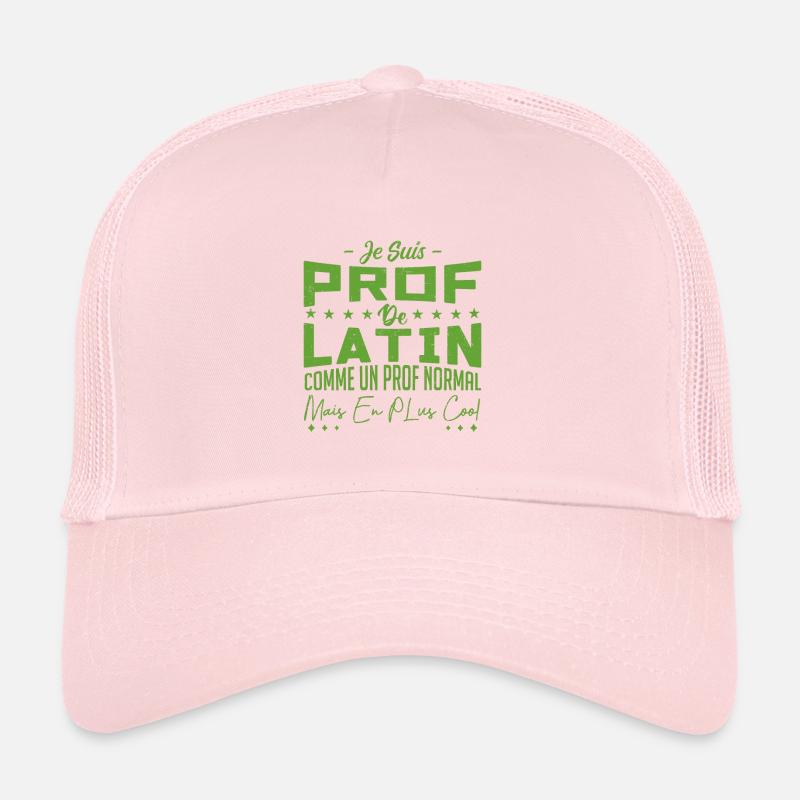 Prof | Professeur Latin | Métier Citations Noël Casquette trucker 