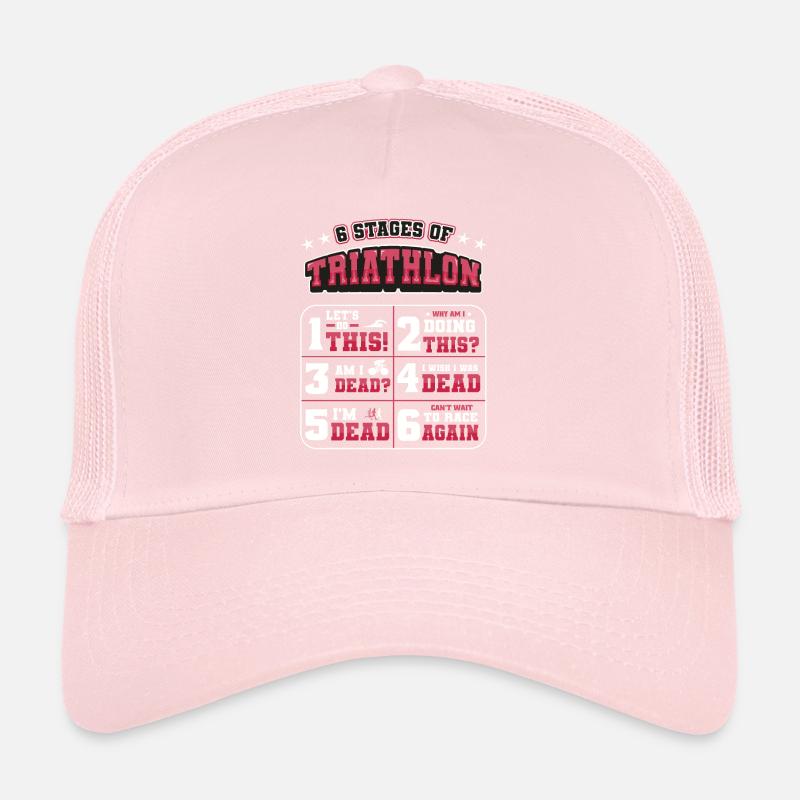 6 Etappen Des Triathlons Trucker Cap