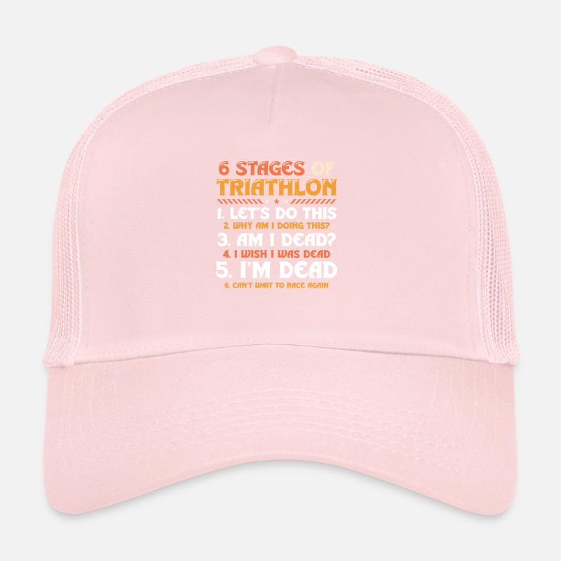 6 Etappen Des Triathlons Trucker Cap