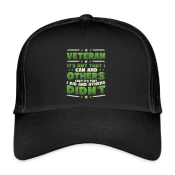 Veteran AppreciationPride in Veteran, Recognition, - Trucker Cap - black/black - Front