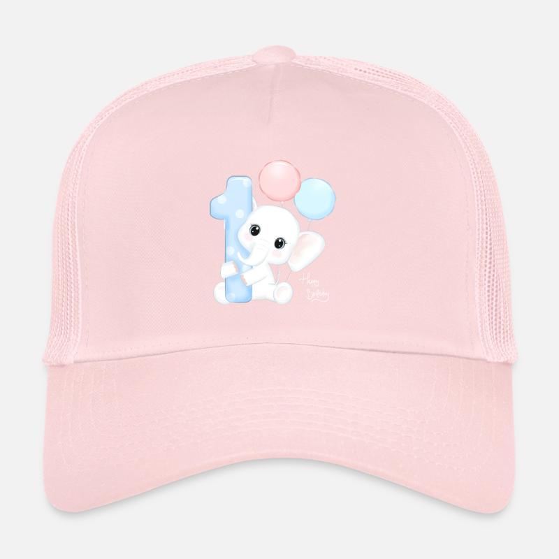 Cute elephant first birthday Trucker Cap
