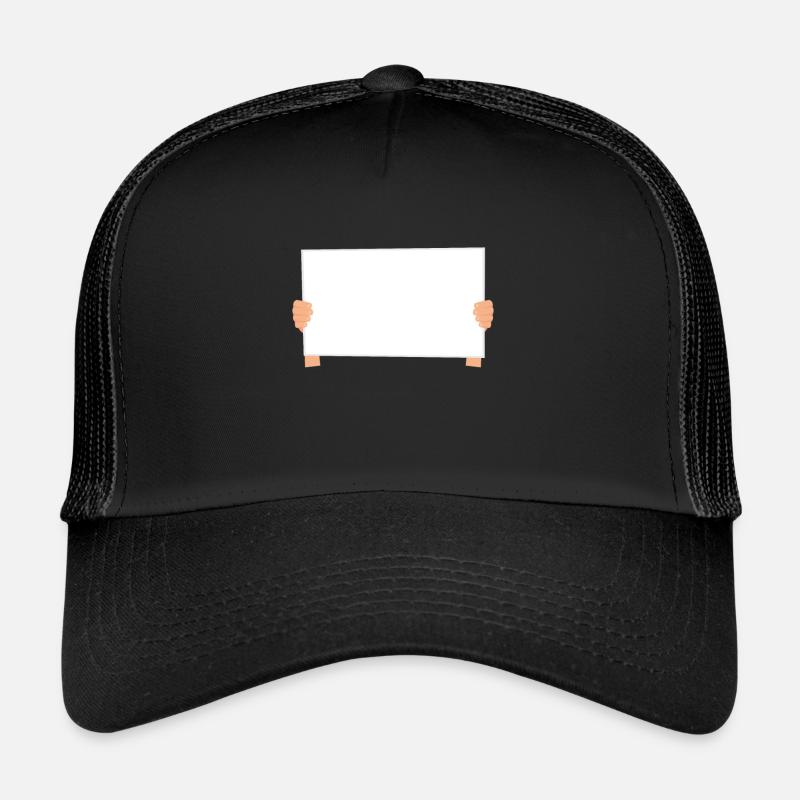 China Protest Solidarity Blank Sign Trucker Cap