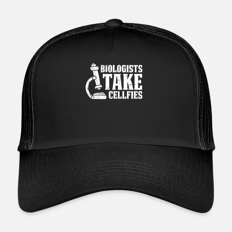 Biology Biologist Microscope Molecular Biologist Trucker Cap