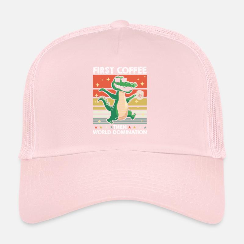 Crocodile Alligator Café Lunettes de soleil Casquette trucker 