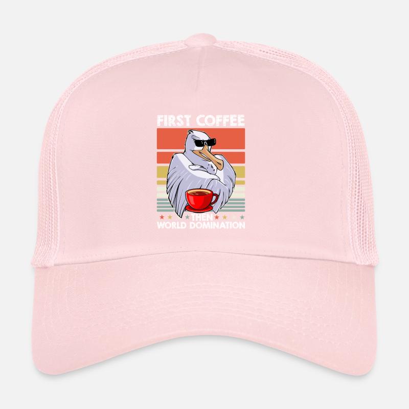 Möwe Sonnenbrille Kaffee Trucker Cap