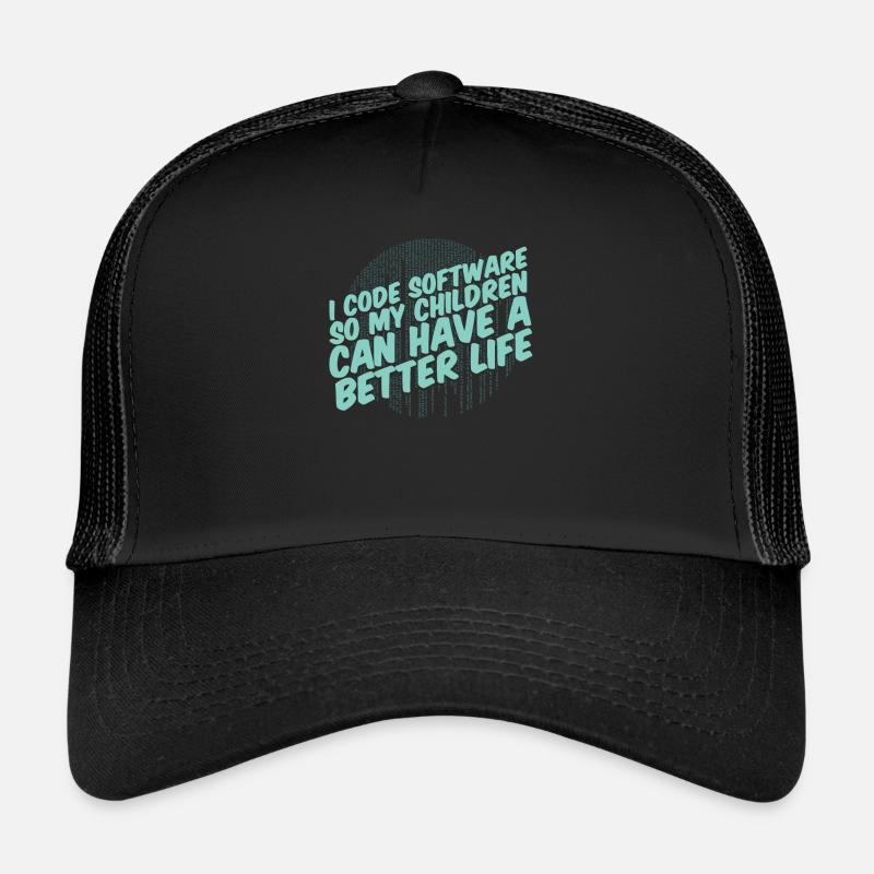 Développeur Coder Programmeur Parent Casquette trucker 