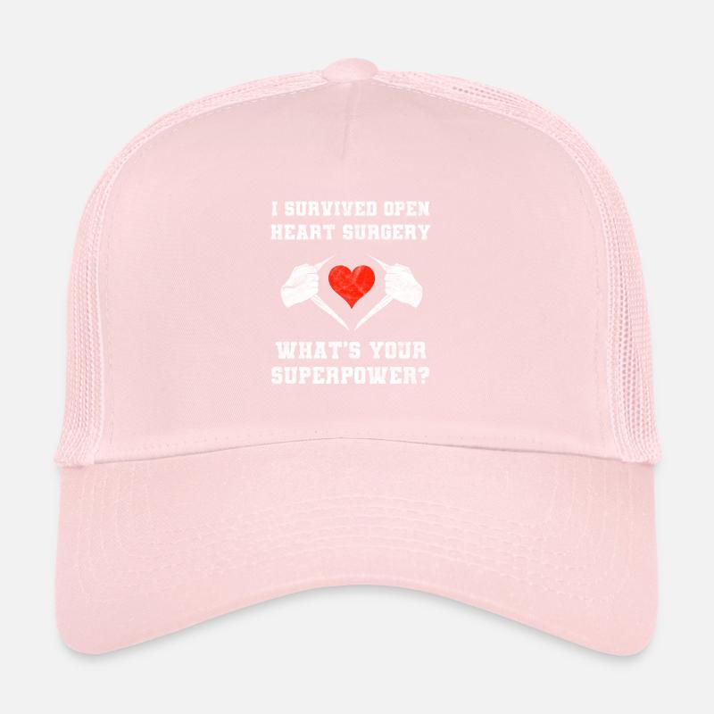 Survived Open Heart Surgery What's Your Superpower Trucker Cap