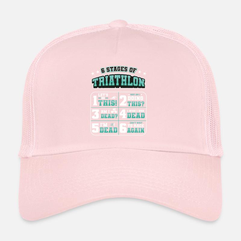 6 Etappen Des Triathlons Trucker Cap