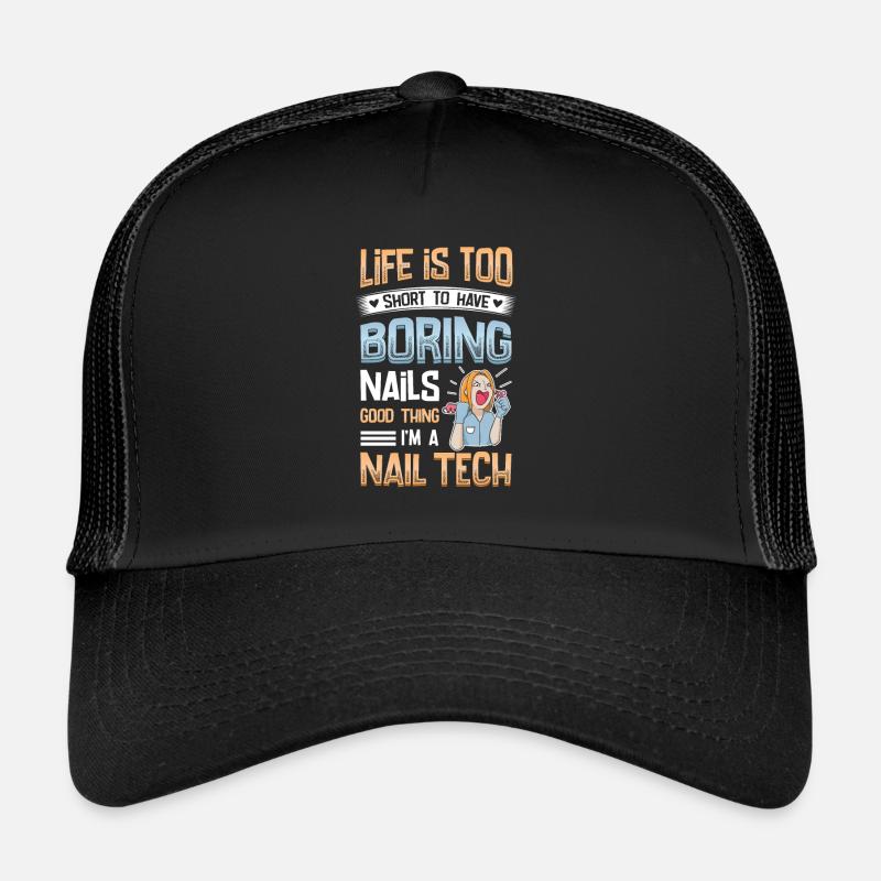 I make nails, lover nail tech Trucker Cap
