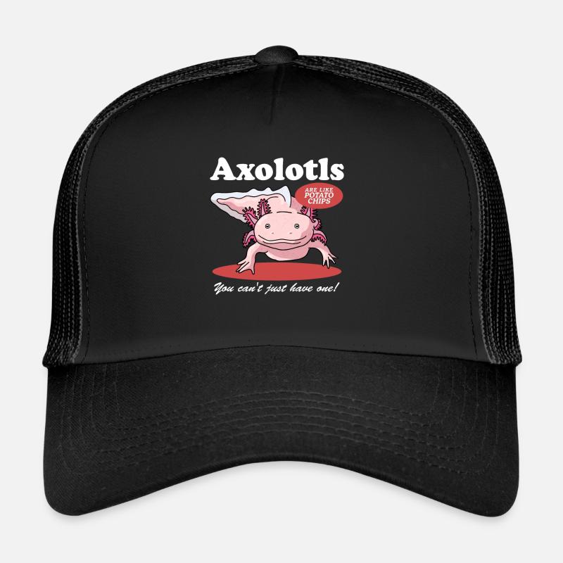 Axolotl amphibiens à queue Axolotls amphibiens cadeau Casquette trucker 