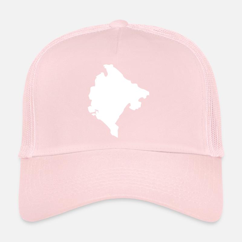 Drapeau de carte du Monténégro Casquette trucker 