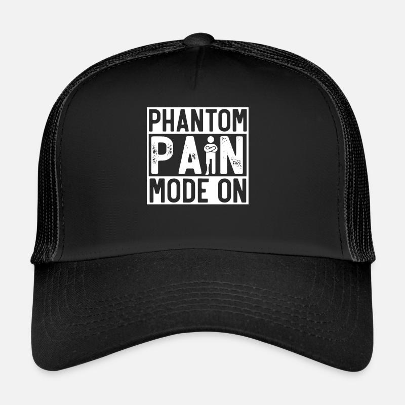Prothèse de jambe, prothèse, amputé, amputation Casquette trucker 