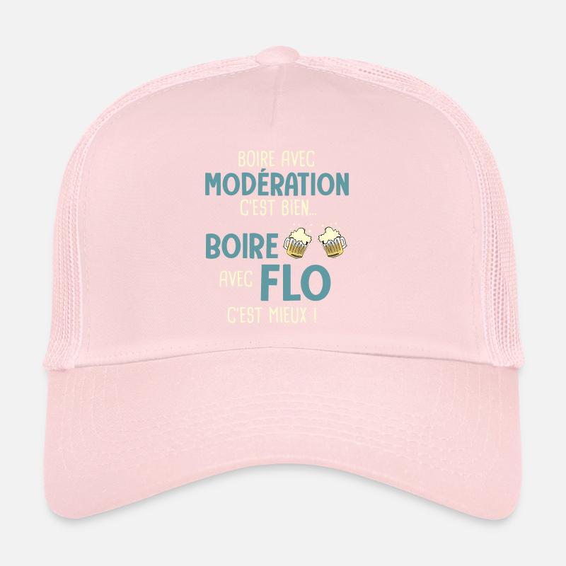 florent modération boire avec flo c'est mieux Casquette trucker 