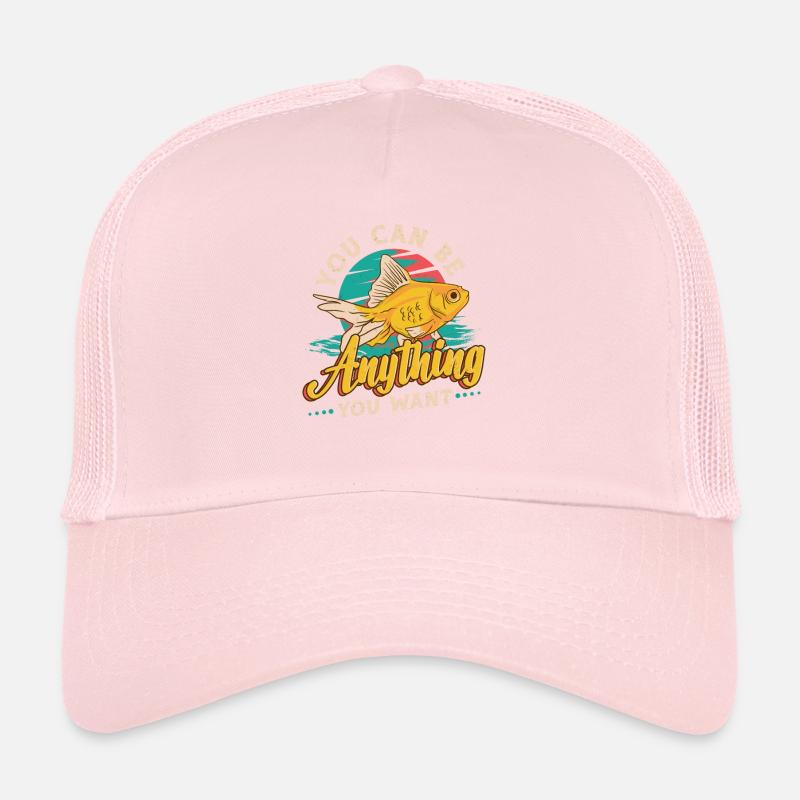 Goldfish Be A Shark, motivational message Trucker Cap
