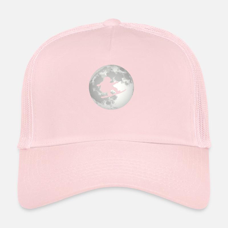 Full Moon - Snowboarding - Trucker Cap