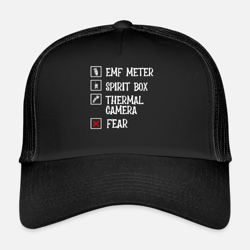 Ghost Hunter, compteur EMF, caméra thermique Casquette trucker 
