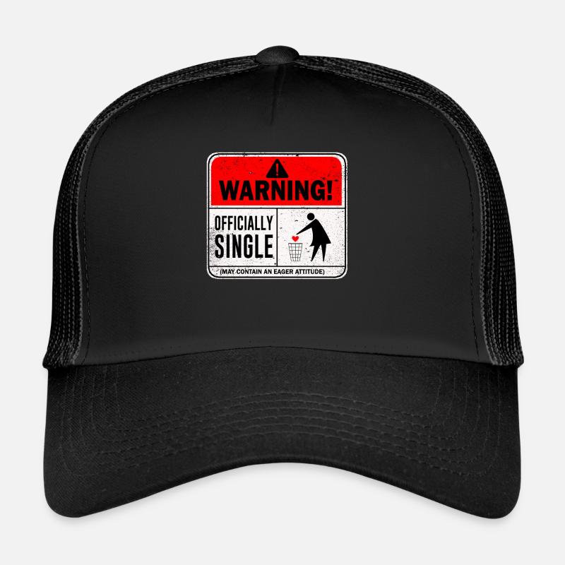 Warnung offiziell Single kann eine eifrige enthalten Trucker Cap