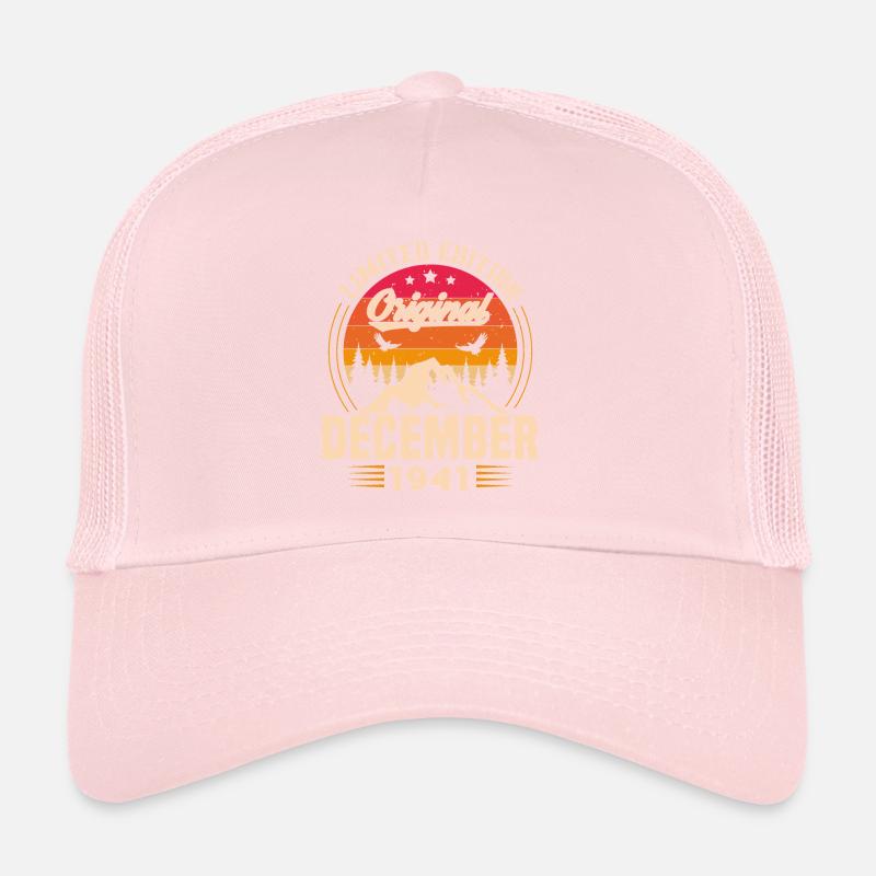 Geburtstagsgeschenk geboren im Dezember 1941 Trucker Cap