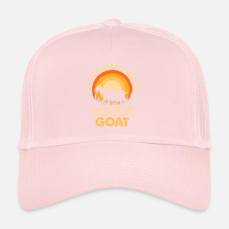 Hören Sie Sprechen Über Tierziege Trucker Cap
