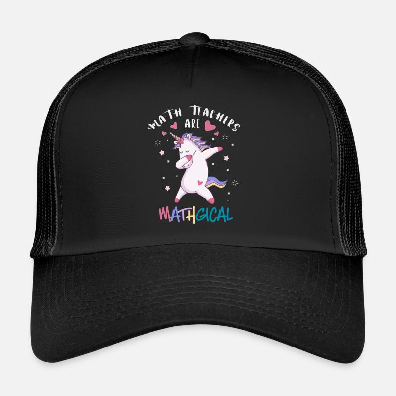Professeur de mathématiques Licorne Casquette trucker 
