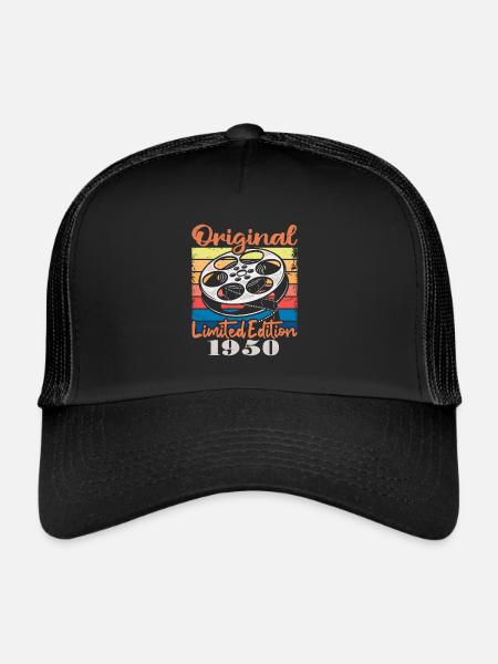Original limited edition of 1950 - Trucker Cap - black/black - Front