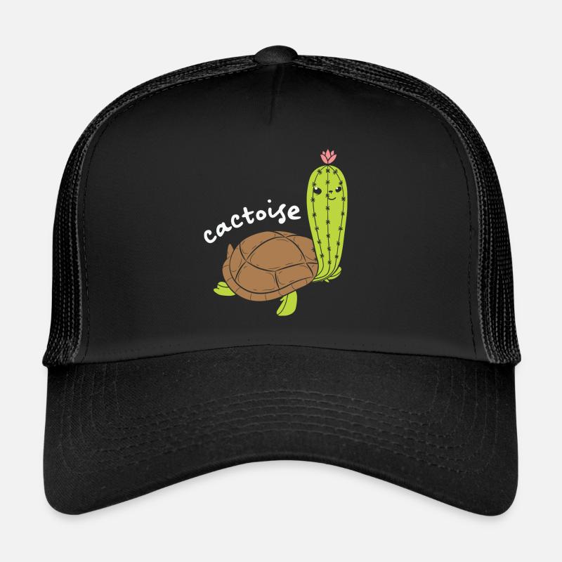 Cactoise Cactus Turtle Funny Animal Puns Trucker Cap