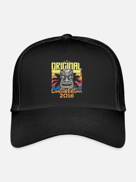 Légendes Sont Nées En 2016 Cadeau D'anniversaire - Casquette trucker  - noir/noir - Devant