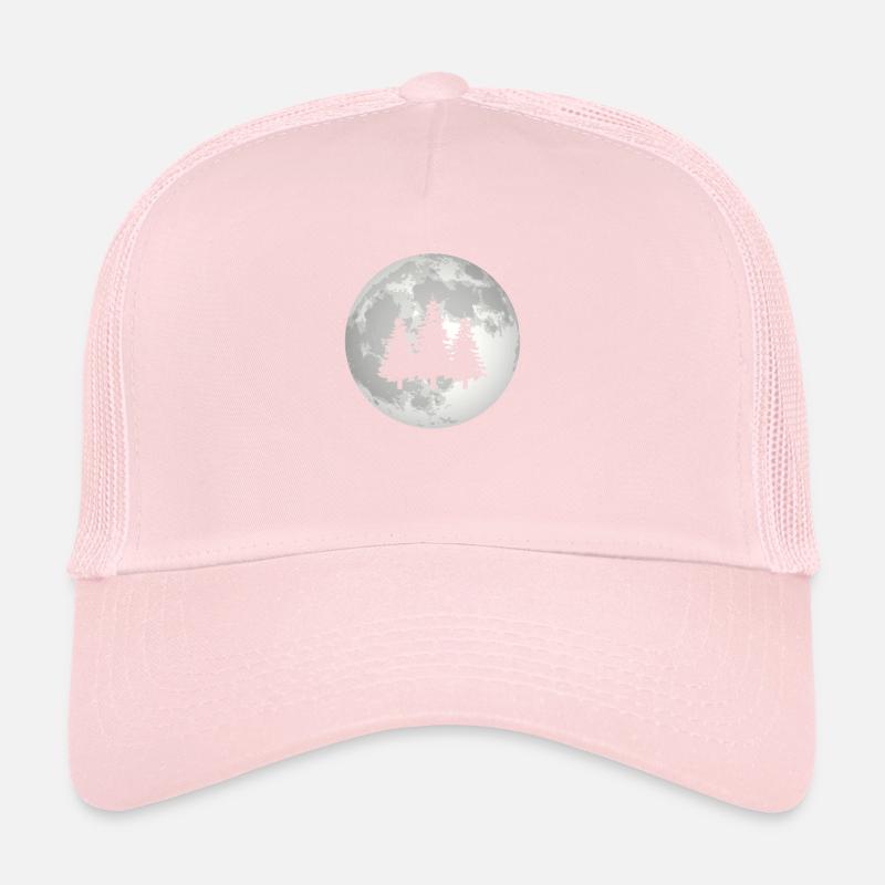 Full Moon - Trees - Trucker Cap