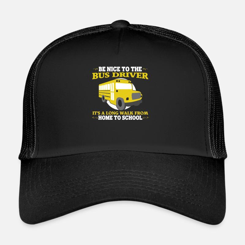 Bus driver Long way home Bus trips school bus Trucker Cap