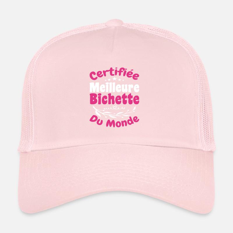 Certifiée Meilleure Bichette Du Monde, Cadeau Casquette trucker 