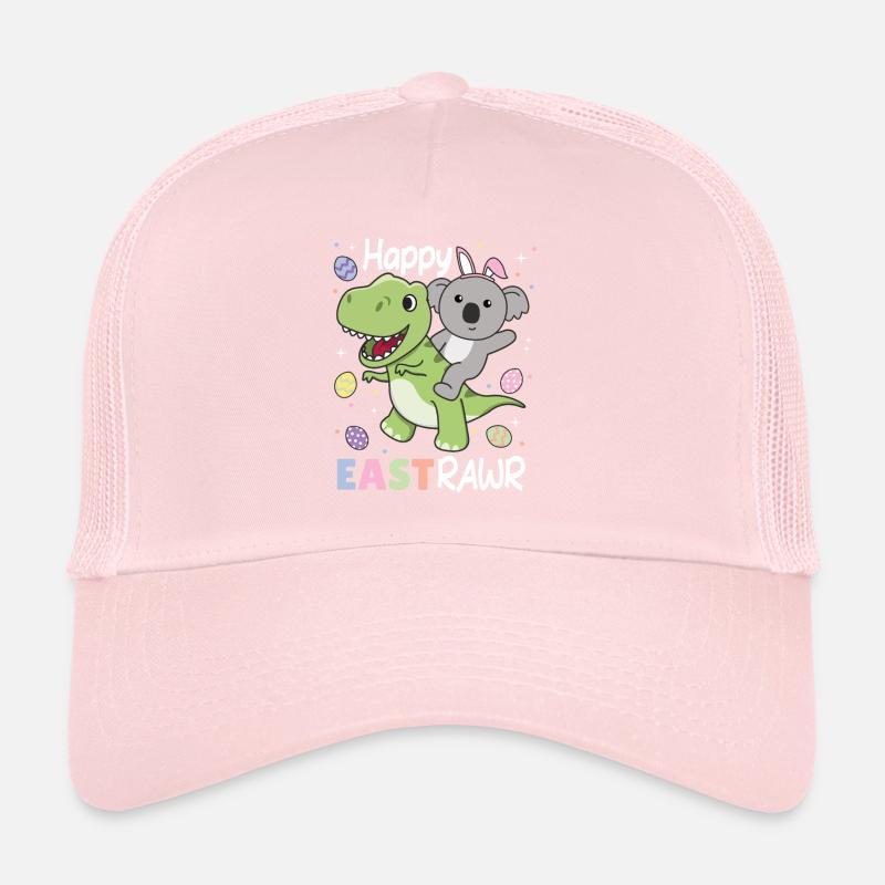 Koala avec T-Rex Easter Estrawr Easter Wordplay Casquette trucker 