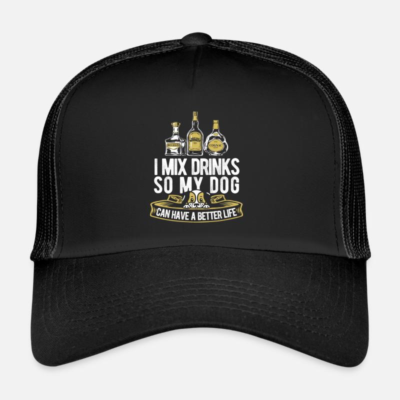 Barkeeper Bartender Hund Trucker Cap