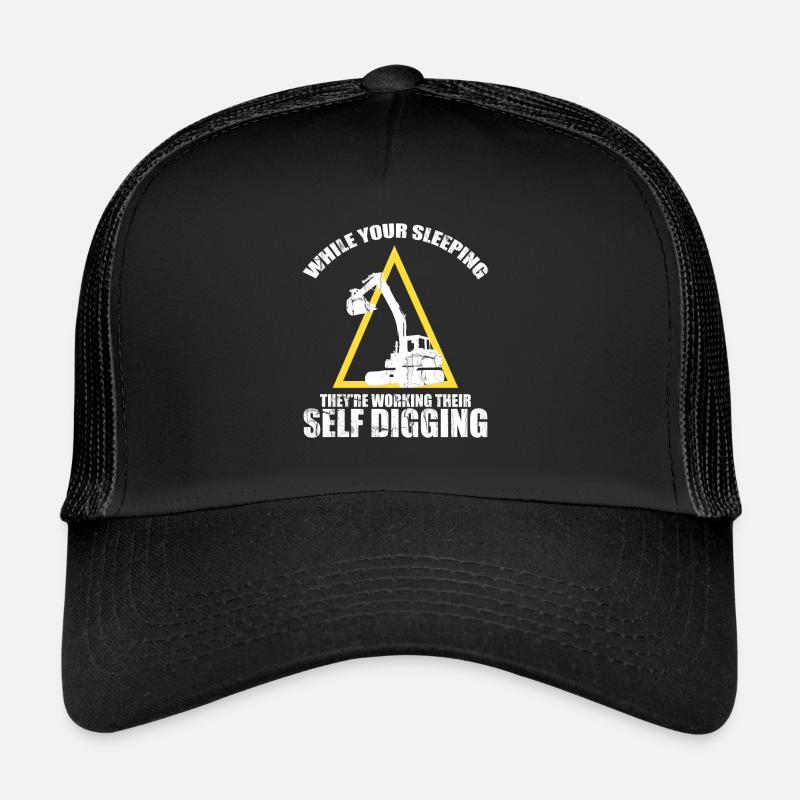 Heavy Equipment Operator and Excavator Operator Design Trucker Cap