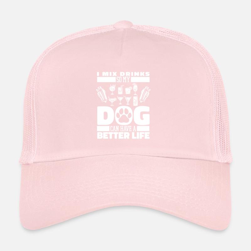 Barkeeper Bartender Hund Trucker Cap