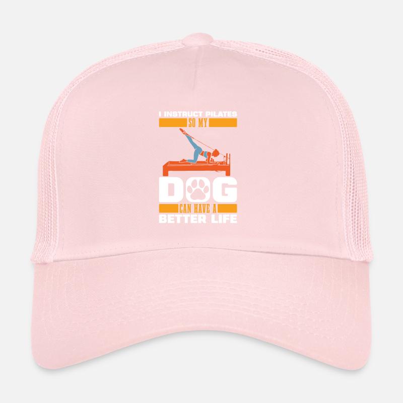 Pilates Trainer Dog Trucker Cap