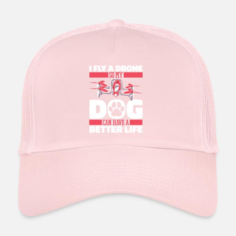 Drone Quadcopter Dog Trucker Cap