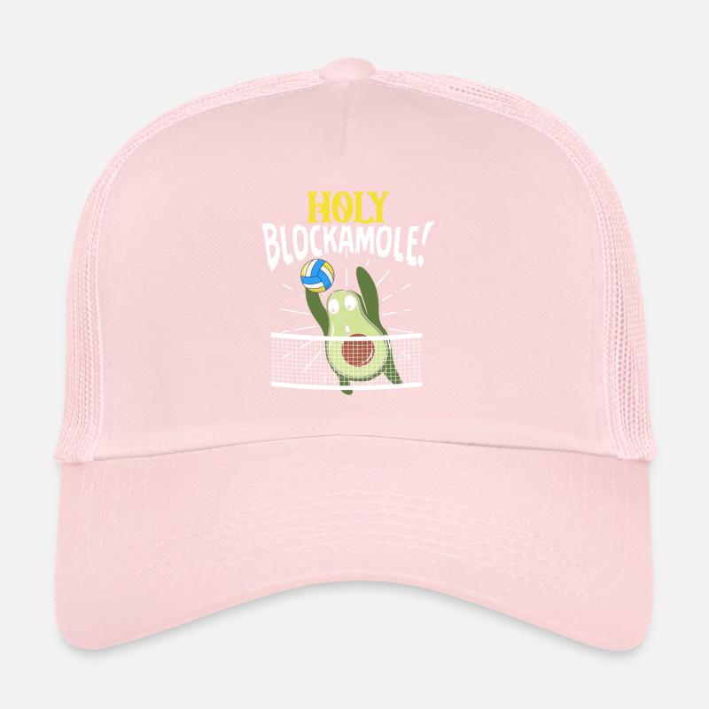 Holy Blockamole Volleyball Avocado Trucker Cap
