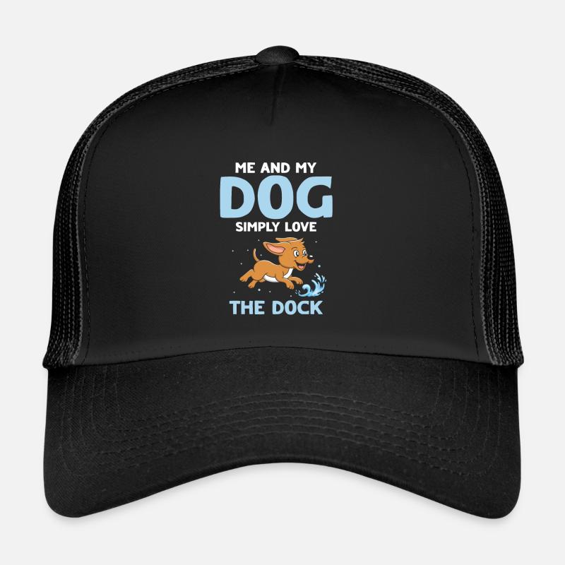 Dock Diving Design for Dog Jumping and Dock Dog Trucker Cap