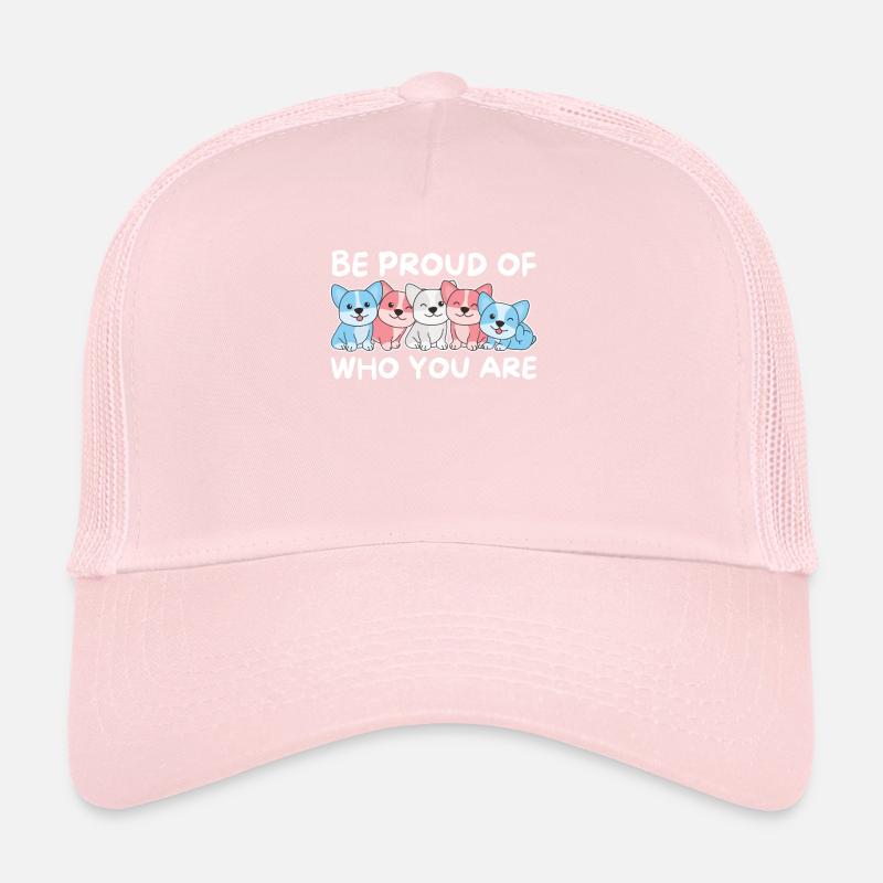 Drapeau trans Gay Pride LGBTQ Corgi Casquette trucker 
