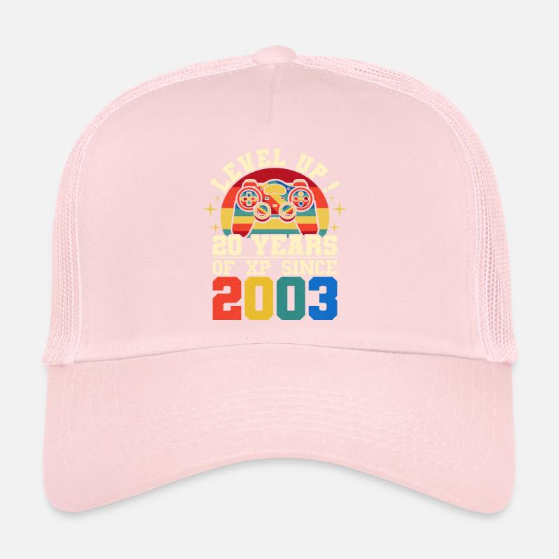 Niveau 20 2003 Anniversaire Gamer 20 ans Casquette trucker 